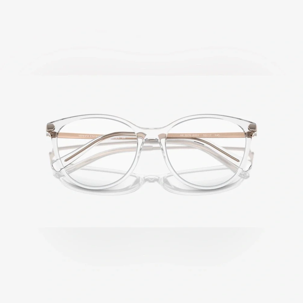 Emporio Armani Women’s Eyeglasses | Shiny Crystal | 52-20-145 | New